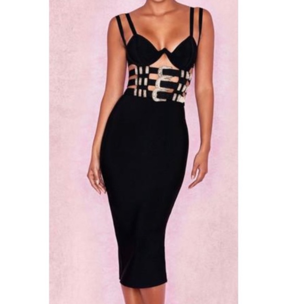 HOUSE OF CB BELT DRESS WORN ONCE